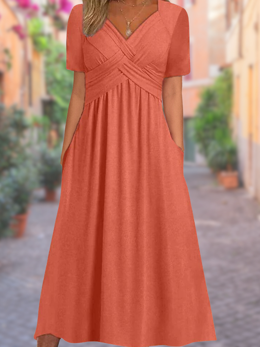 Selby Summer Maxi Dress with Cut-Out Design
