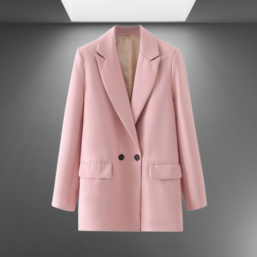 Timeless Double-Breasted Blazer for Women's Workwear