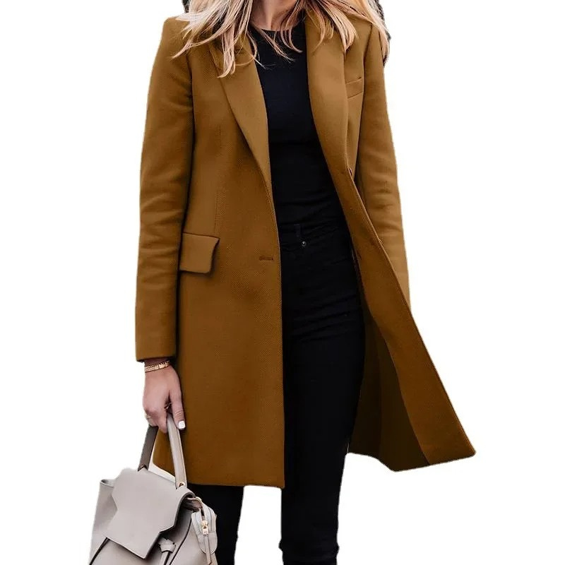 Chic Women's Trench Coat with Stylish Knot Detail