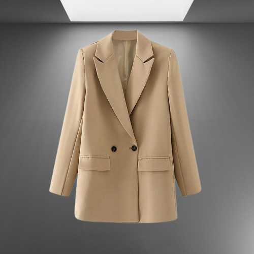 Timeless Double-Breasted Blazer for Women's Workwear