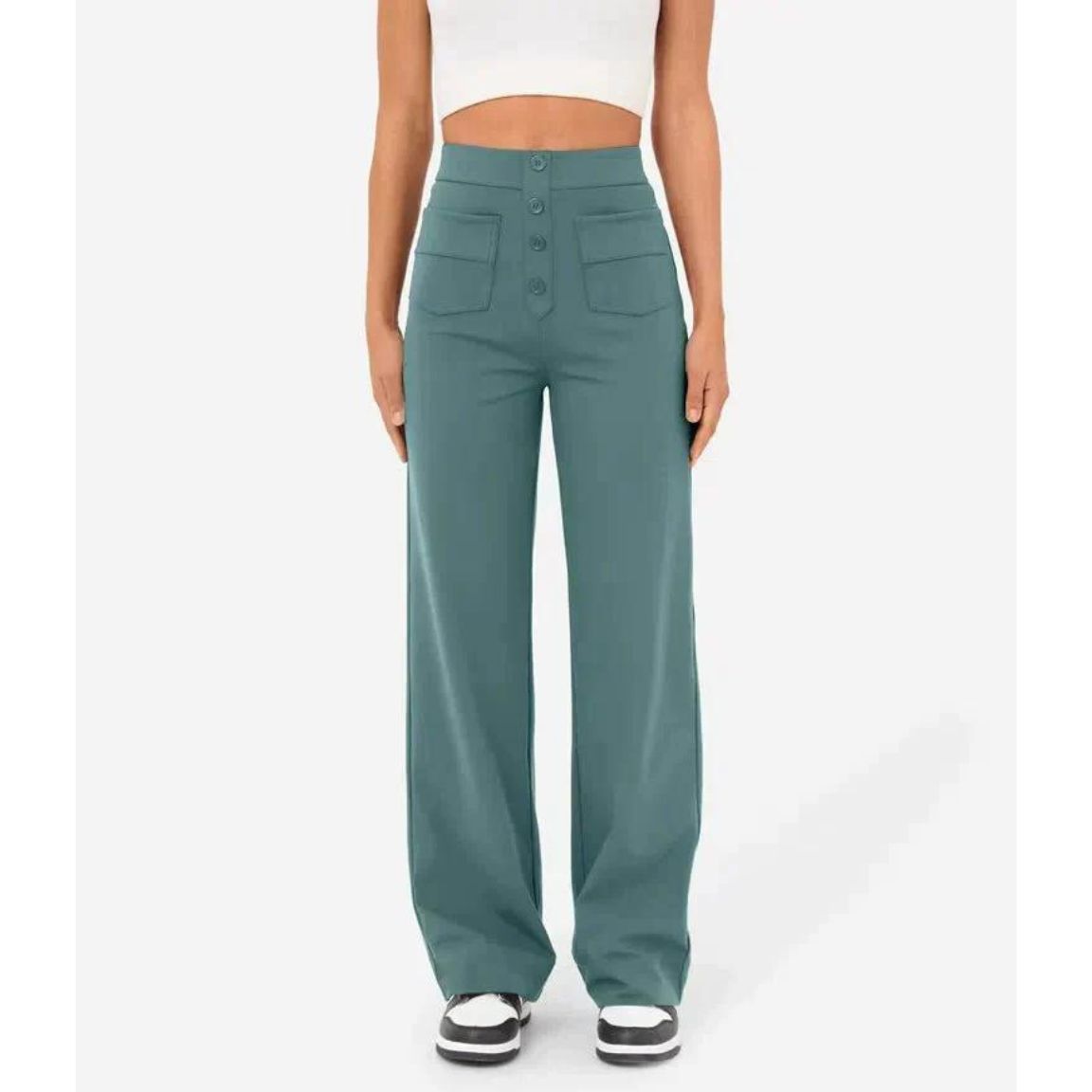 Comfortable High-Waisted Stretch Pants