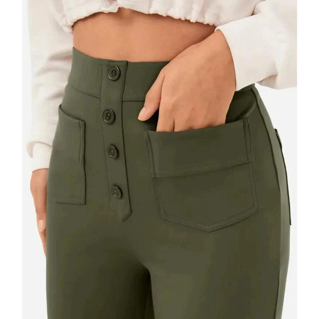 Comfortable High-Waisted Stretch Pants