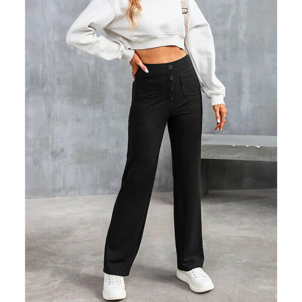 Comfortable High-Waisted Stretch Pants