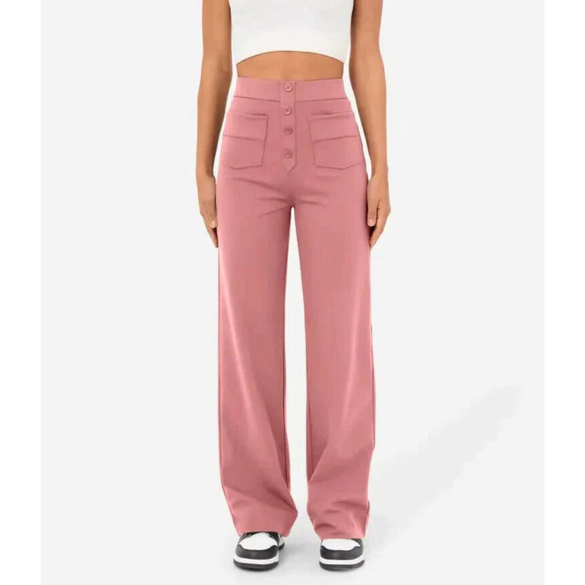 Comfortable High-Waisted Stretch Pants