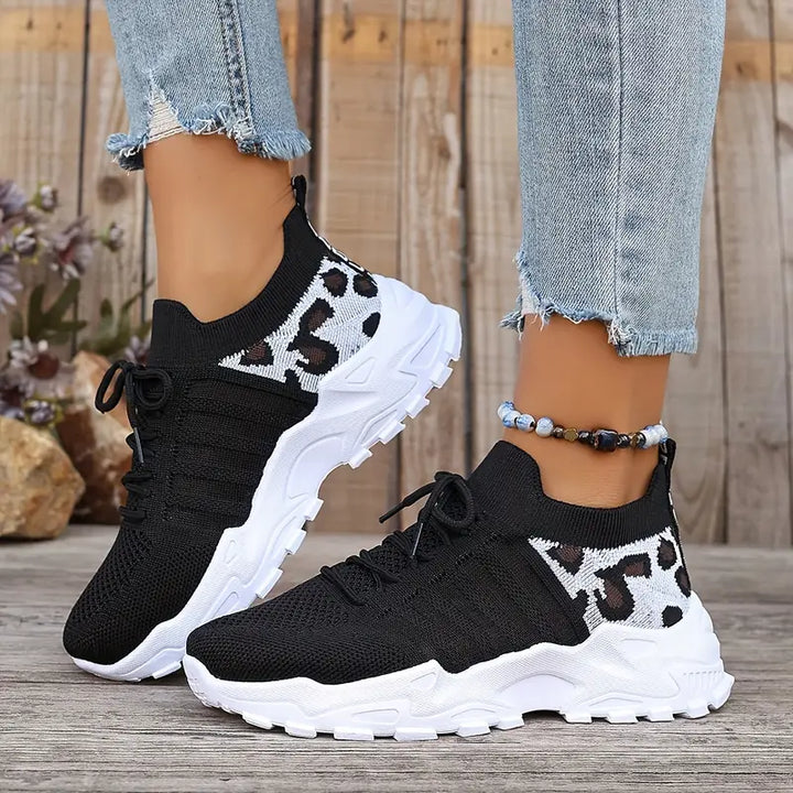 Featherweight Leopard Pattern Sneakers