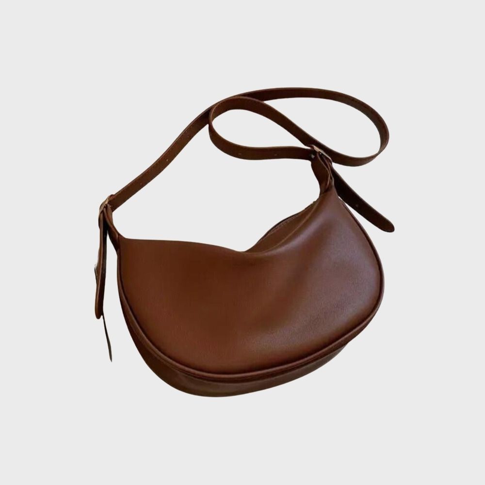 Stylish Minimalist Vegan Leather Crossbody Bag – Effortless Elegance