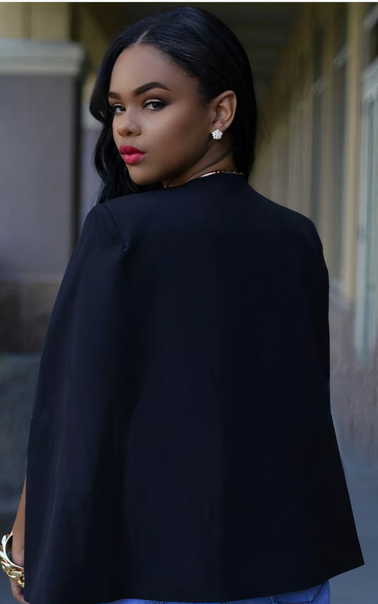 Meike Cape-Inspired Blazer