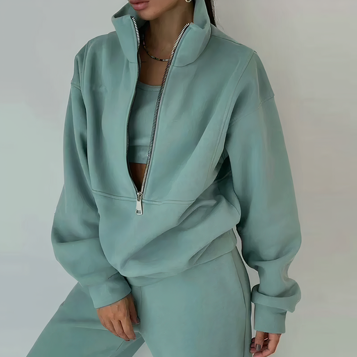 Ira - Cozy 2-Piece Tracksuit Ensemble