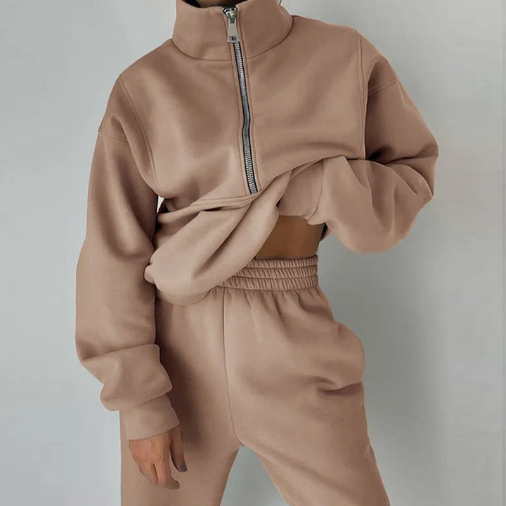 Ira - Cozy 2-Piece Tracksuit Ensemble