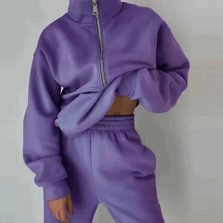 Ira - Cozy 2-Piece Tracksuit Ensemble