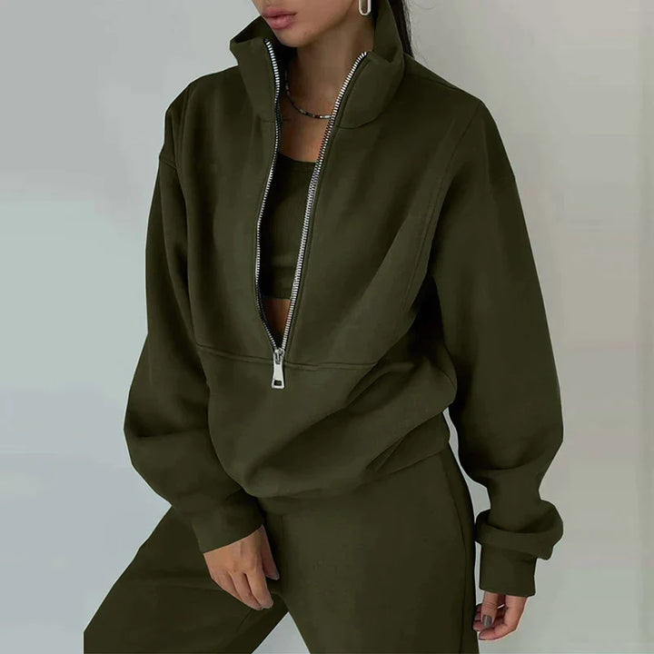 Ira - Cozy 2-Piece Tracksuit Ensemble
