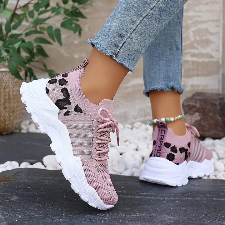 Featherweight Leopard Pattern Sneakers