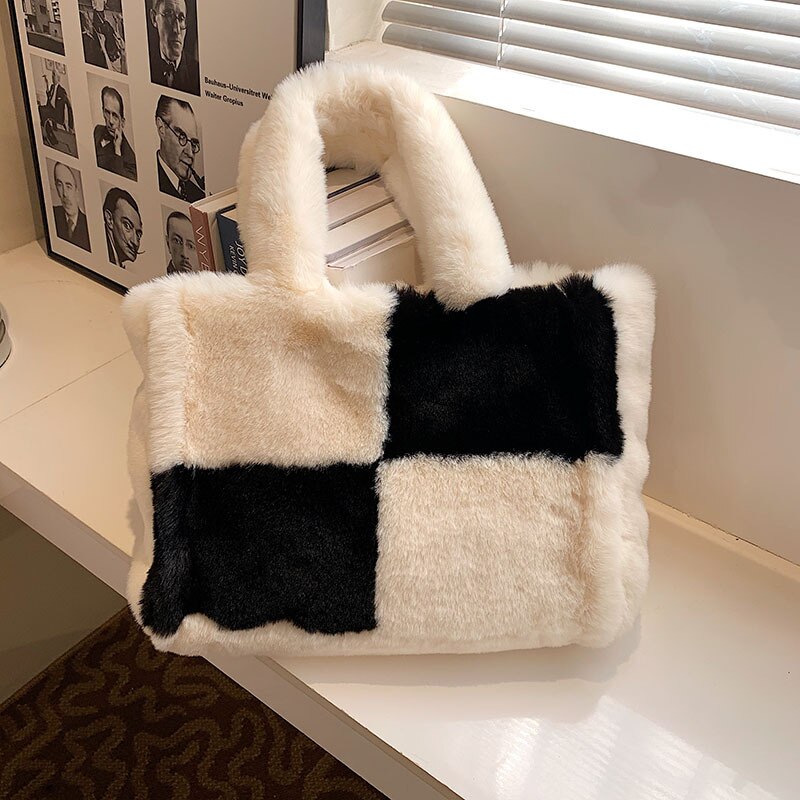 Dante Plush Handbag: Essential Stylish Winter Accessory for Women