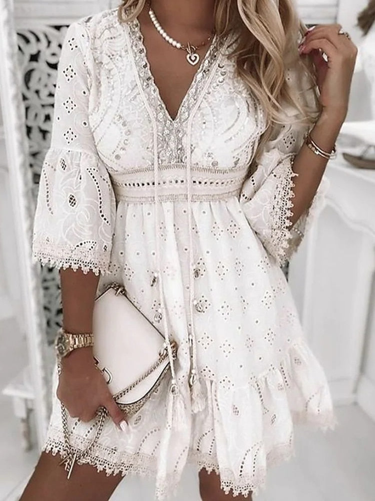 Bohemian Ibiza-Inspired Dress