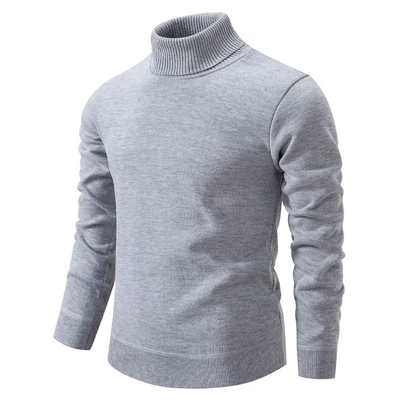 Pure Cotton Turtleneck Knit Sweater