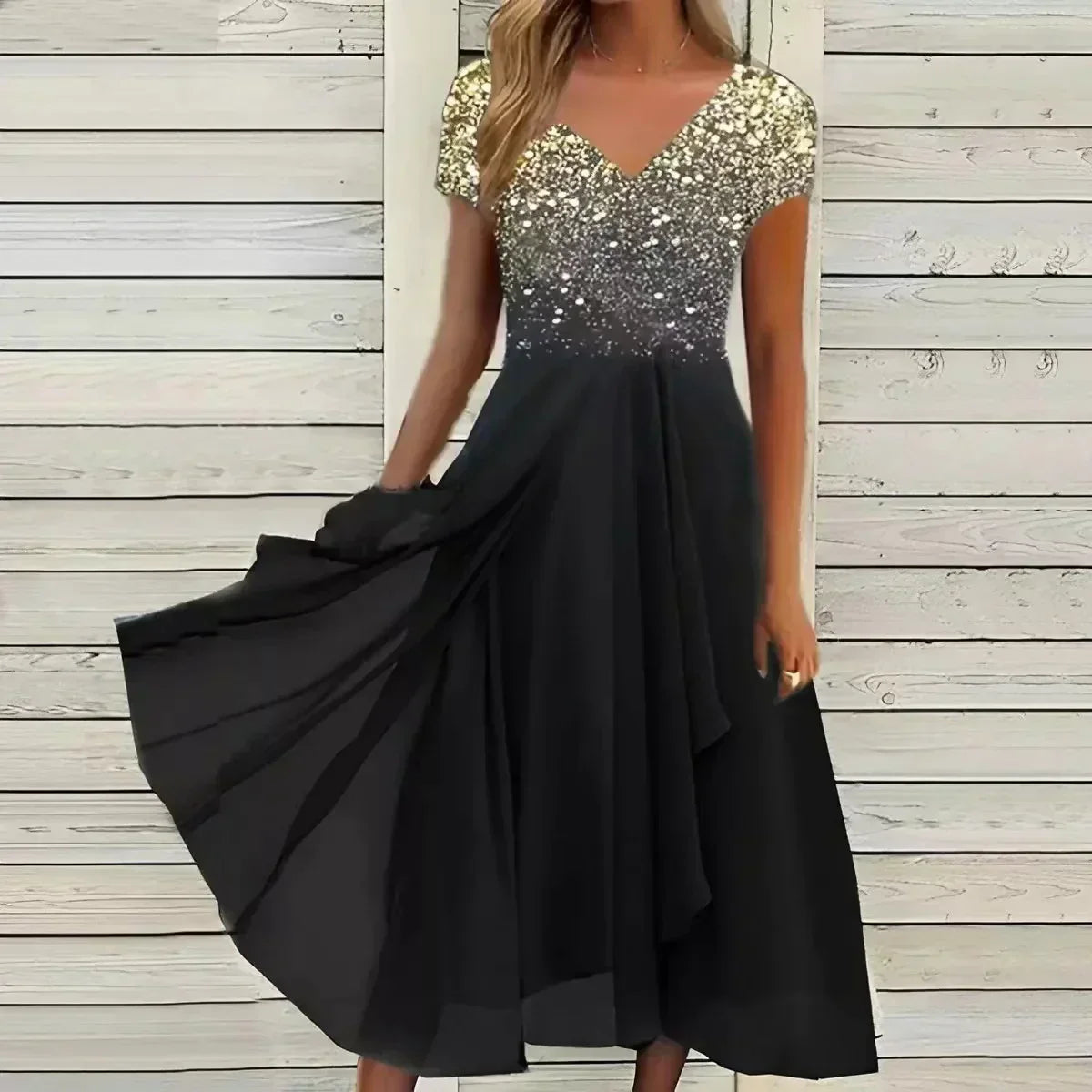 Chic Women's Chiffon Evening Dress