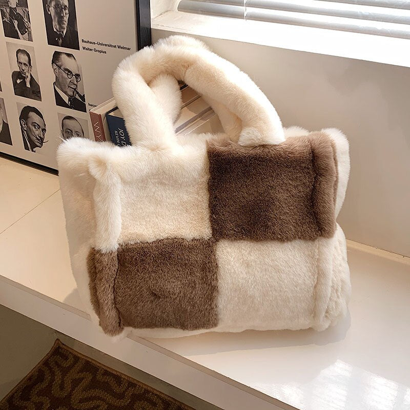 Dante Plush Handbag: Essential Stylish Winter Accessory for Women