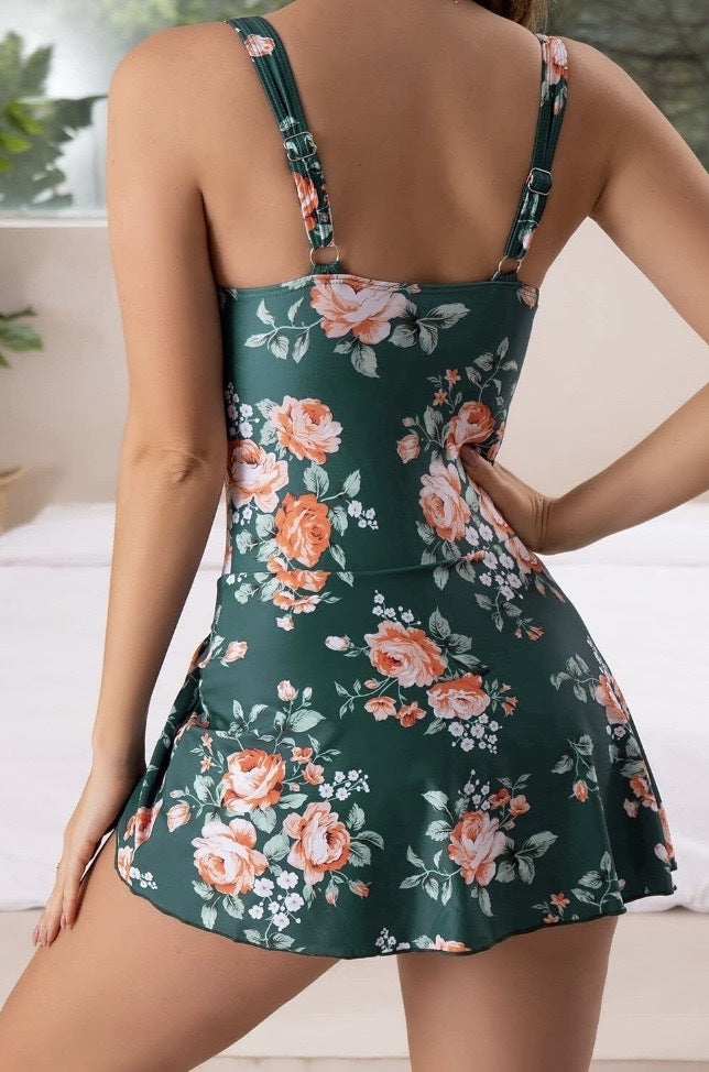 Body-Sculpting Tummy-Control One-Piece Swimsuit