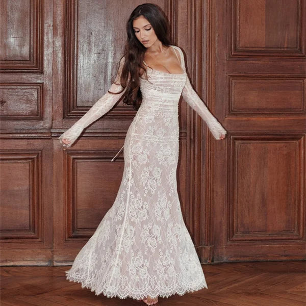 Ona - Easygoing Lace Maxi Dress
