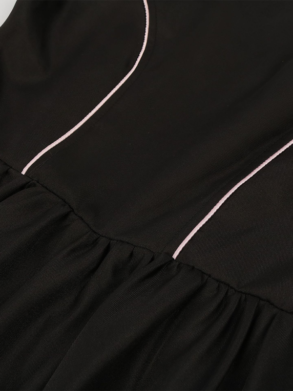 Floral-Patterned Dirndl Dress for Oktoberfest Festivities