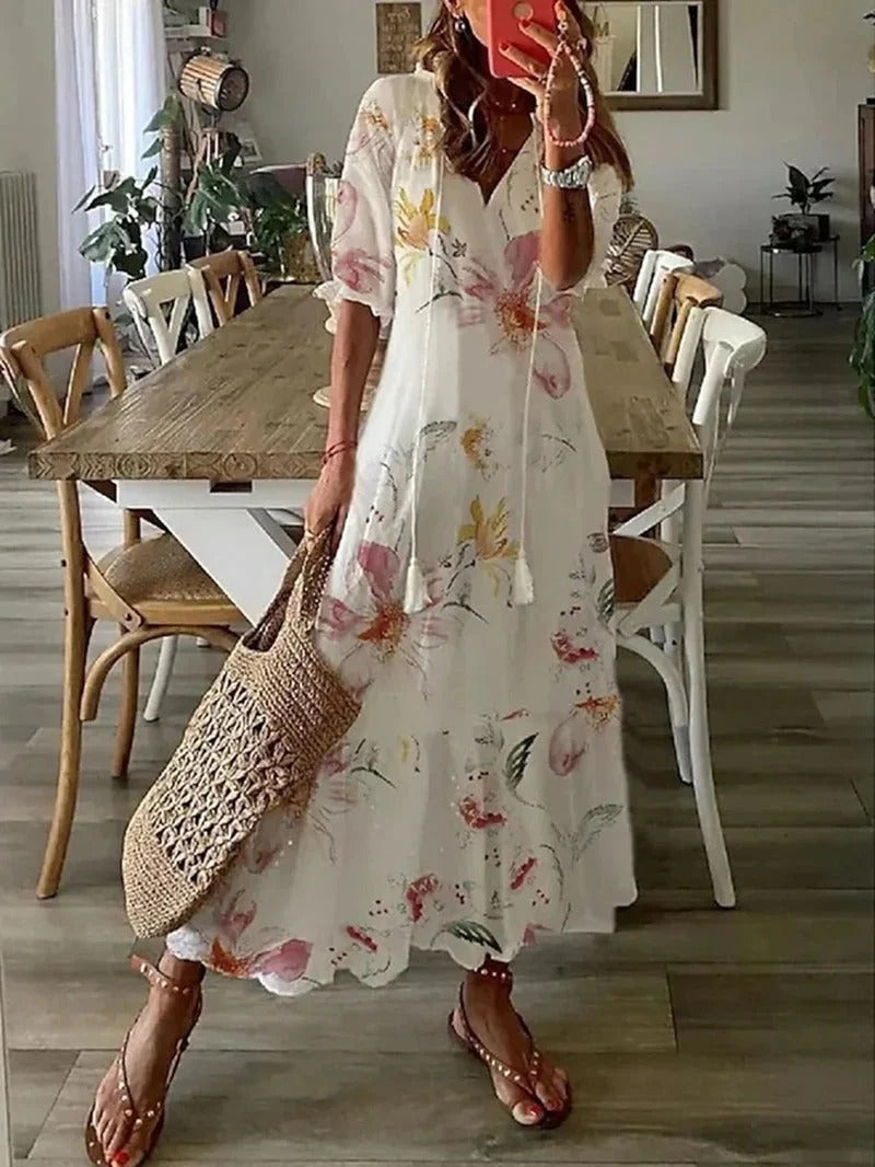 Earthy Bohemian-Style Dress