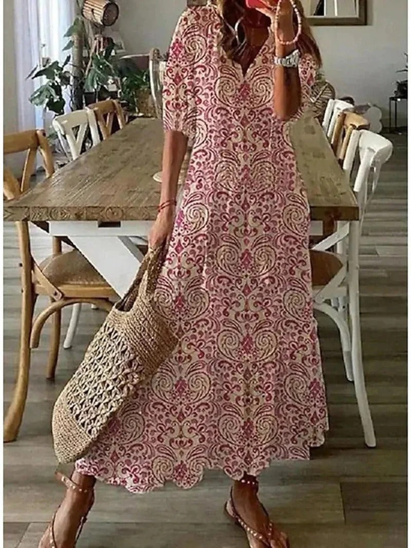 Earthy Bohemian-Style Dress