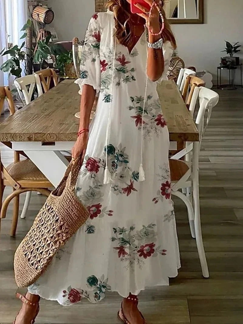 Earthy Bohemian-Style Dress